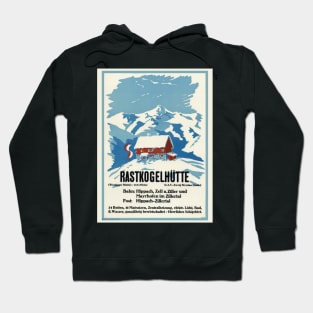 Rastkogelhuette Germany Vintage Poster 1938 Hoodie